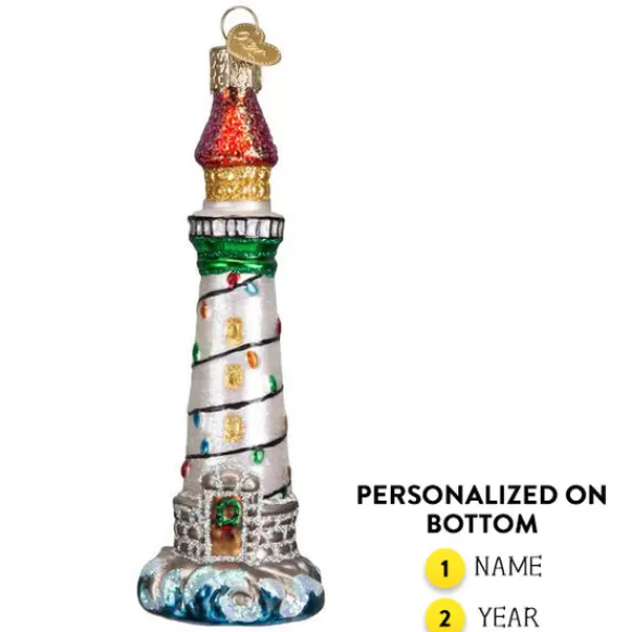 Best Old World Christmas Holiday Lighthouse Ornament -