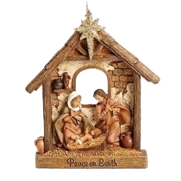 Best Sale Holy Family Nativity Scene Ornament Angels & Religious