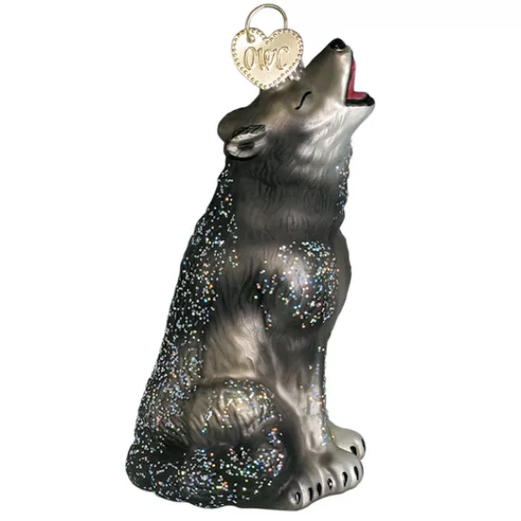 Cheap Howling Wolf Ornament - Animals