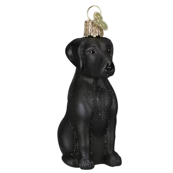 Fashion Old World Christmas Labrador Ornament - Black -