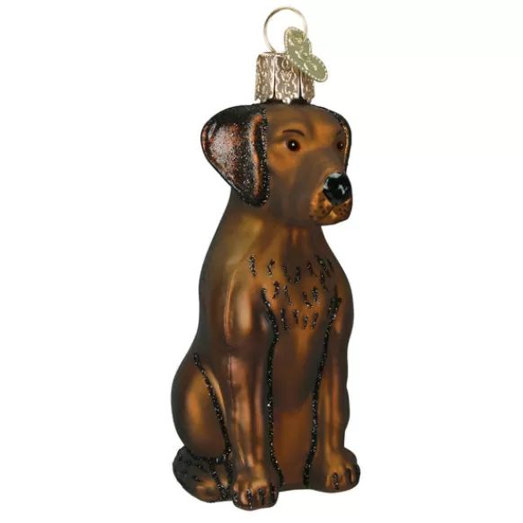 Discount Old World Christmas Labrador Ornament - Chocolate -