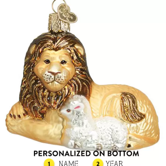 Best Lion And Lamb Ornament - Angels & Religious