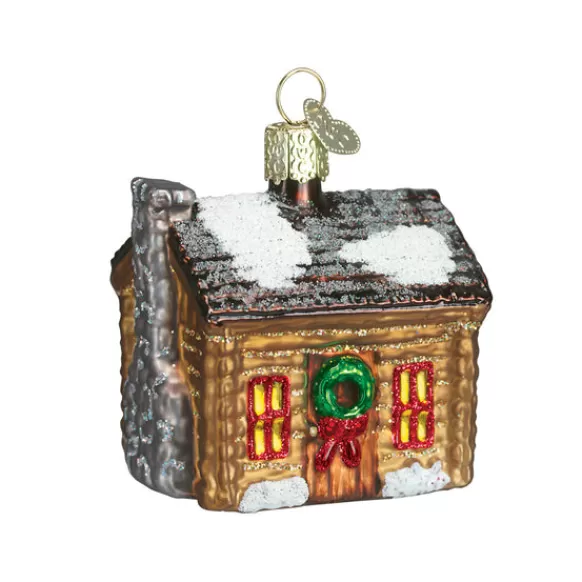 Best Old World Christmas Log Cabin Ornament -