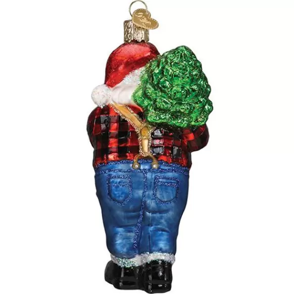 Store Old World Christmas Lumberjack Santa Ornament -