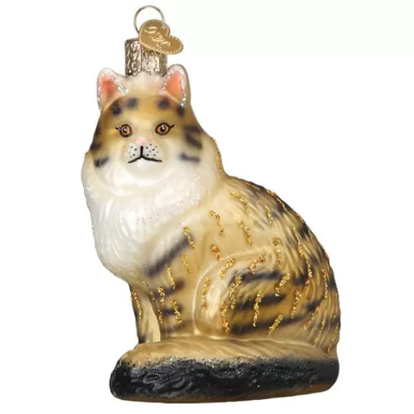 Cheap Old World Christmas Maine Coon Cat Ornament -