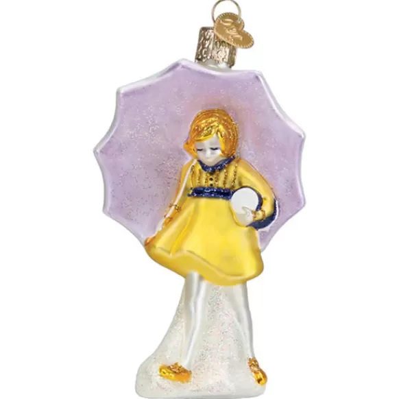 Store Old World Christmas Morton Salt Umbrella Girl Ornament