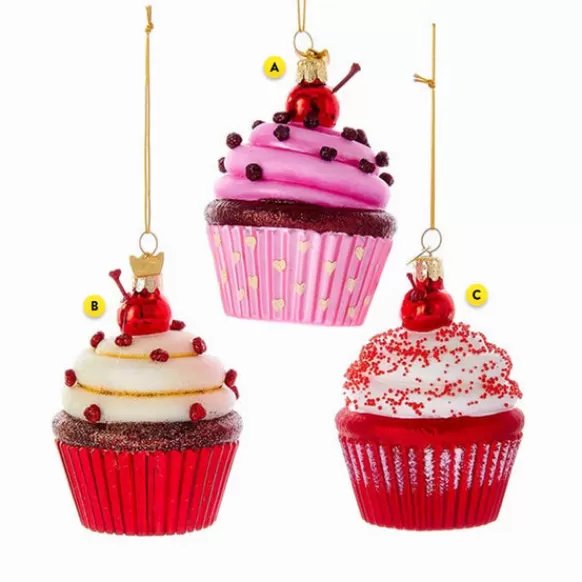 Best Kurt Adler Noble Gems™ Glass Cupcake Ornaments