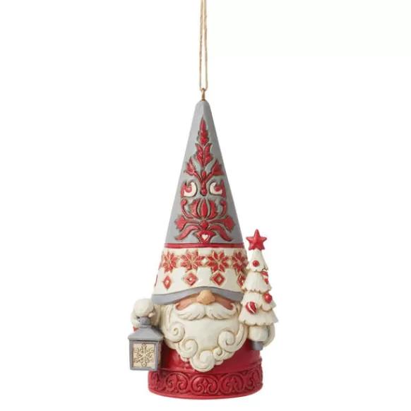 Cheap Nordic Noel Gnome With Tree Ornament - Jim Shore