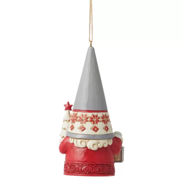 Cheap Nordic Noel Gnome With Tree Ornament - Jim Shore