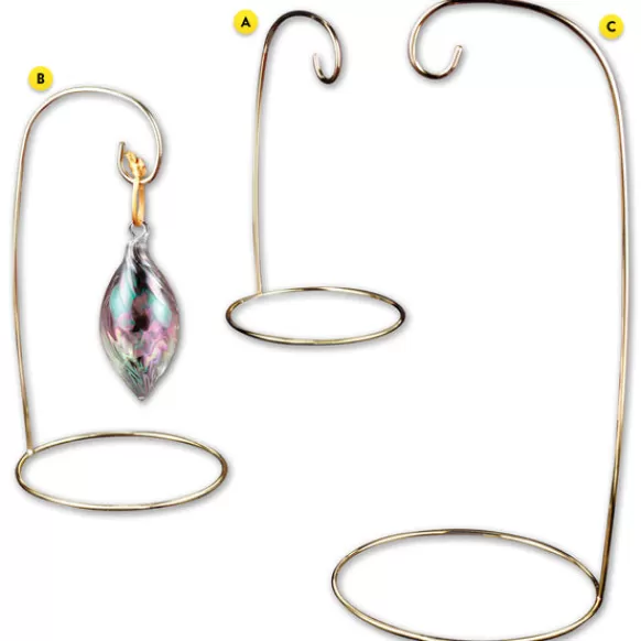Cheap Ornament Stand - Assorted Brass Wire Single Stands Ornament Stands & Hooks