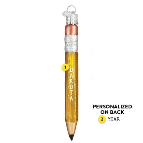 Online Pencil Ornament - School Days