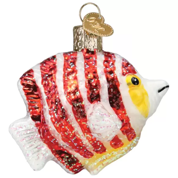 New Peppermint Angelfish Ornament - Fish & Reptile