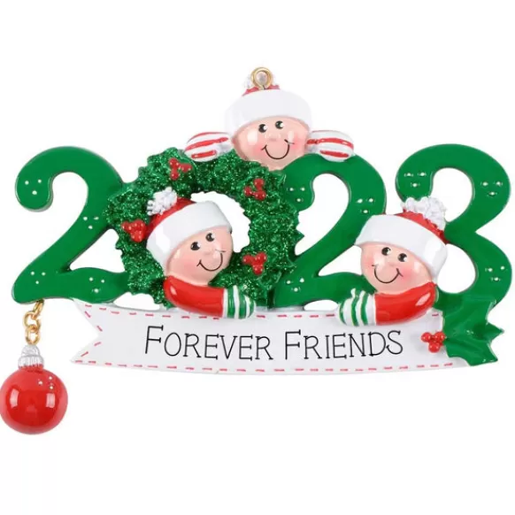 Cheap Personalized 2023 Forever Friends Ornament - Three Friends Friends