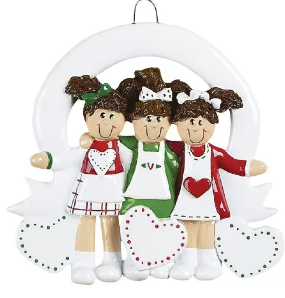 Store Personalized 3 Girls Ornament Friends