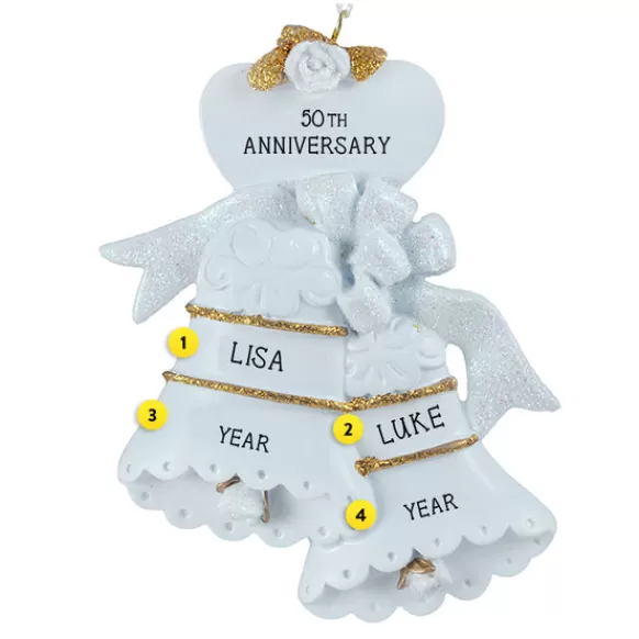 Best Personalized 50Th Anniversary Bells Ornament Engaged, Wedding, & Anniversary