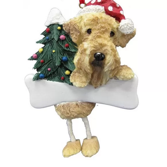 Fashion E & S Imports Personalized Airedale Dog Ornament