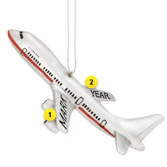 Outlet Personalized Airplane Ornament Transportation