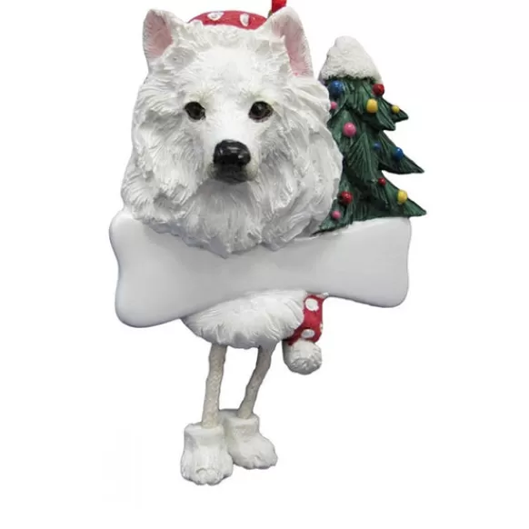 Outlet E & S Imports Personalized American Eskimo Dog Ornament