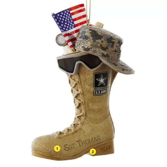 Sale Personalized Army Combat Boots® Ornament Military & Patriotic