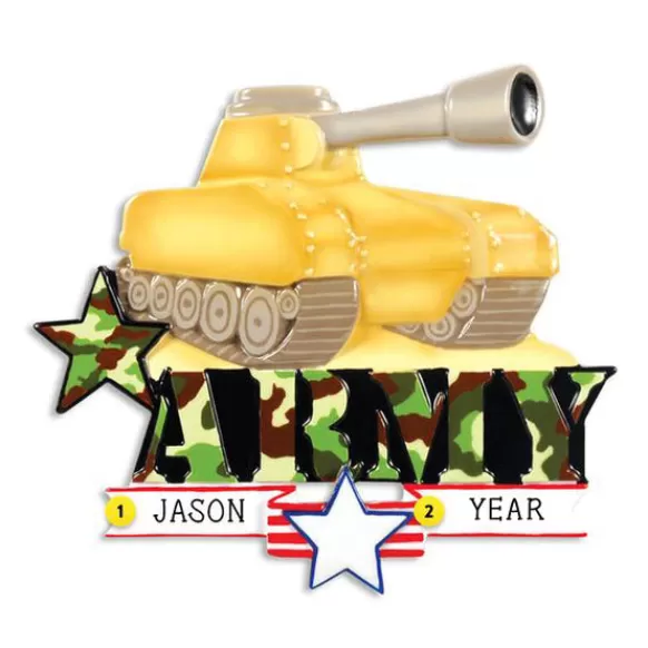 Shop Personalized Army Tank Ornament Military & Patriotic