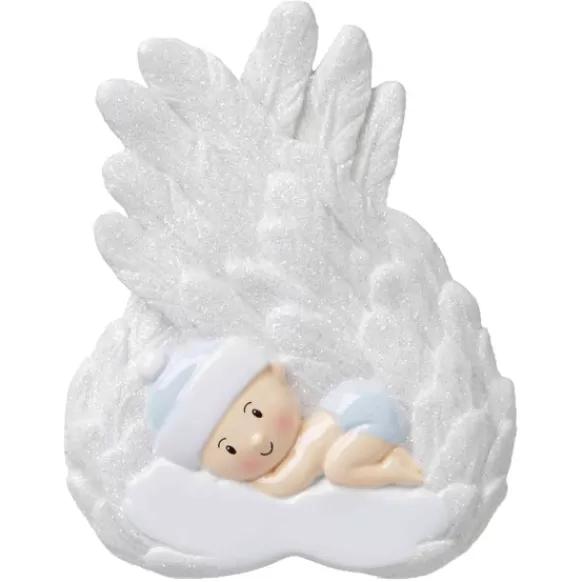 Fashion Personalized Baby Boy Angel Ornament Memorial