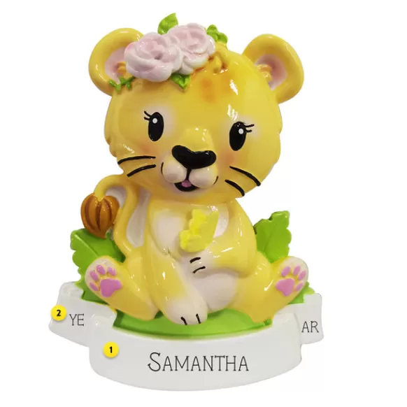 Cheap Personalized Baby Lioness Ornament Animals