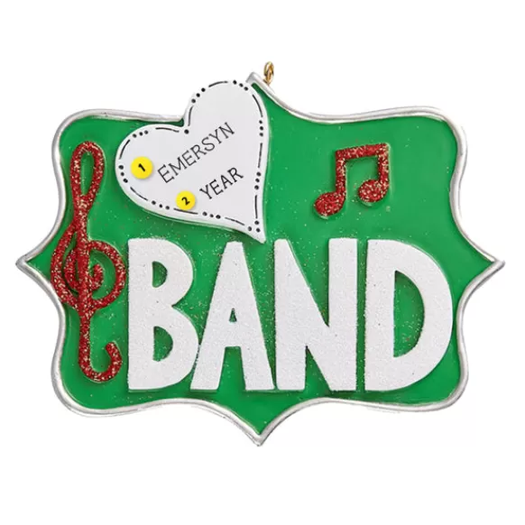 Cheap Personalized Band Ornament Music