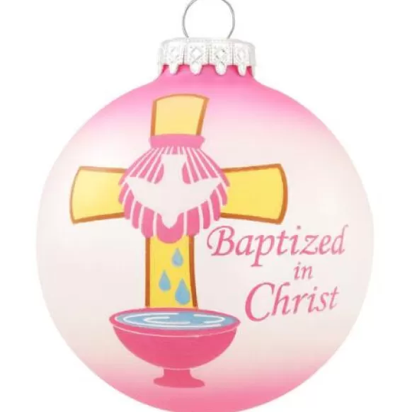 Clearance Personalized Baptized In Christ Ornament Angels & Religious