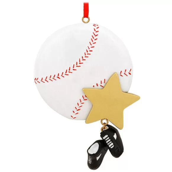 Cheap Rudolph & Me Personalized Baseball With Star Ornament