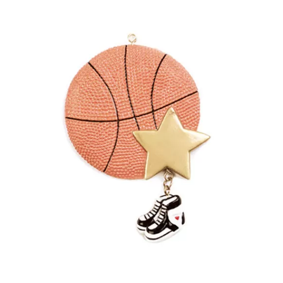 Store Rudolph & Me Personalized Basketball With Star Ornament