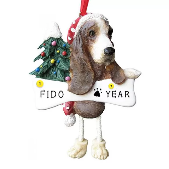 Online E & S Imports Personalized Basset Hound Ornament