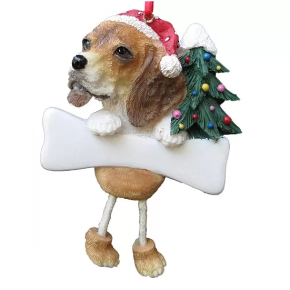 Clearance E & S Imports Personalized Beagle Dog Ornament