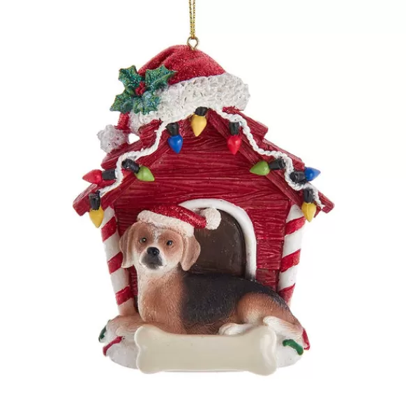 Best Kurt Adler Personalized Beagle In Dog House Ornament