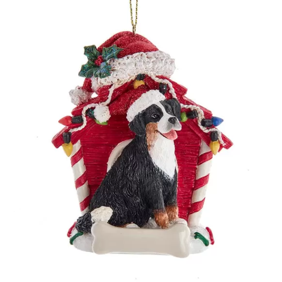 Fashion Kurt Adler Personalized Bernese Mountain In Dog House Ornament