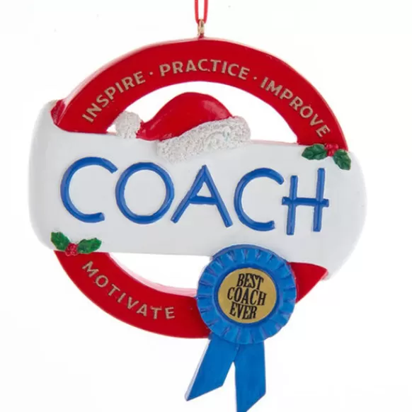 Online Kurt Adler Personalized Best Coach Ever Ornament