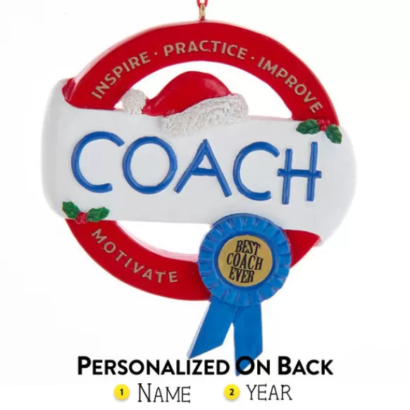 Online Kurt Adler Personalized Best Coach Ever Ornament