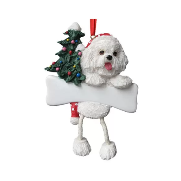 Best E & S Imports Personalized Bichon Frise Dog Ornament