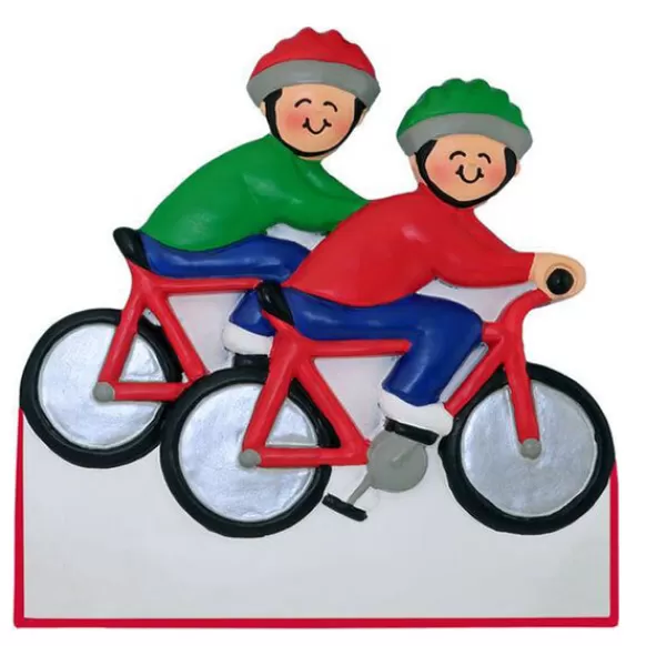 Clearance Personalized Bicycling Couple Ornament Couples