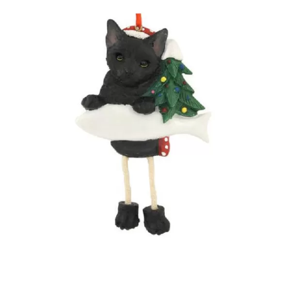 Flash Sale E & S Imports Personalized Black Cat Ornament