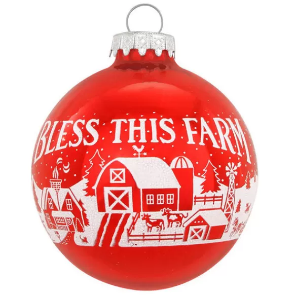 Sale Personalized Bless This Farm Bulb Ornament Horse & Farm