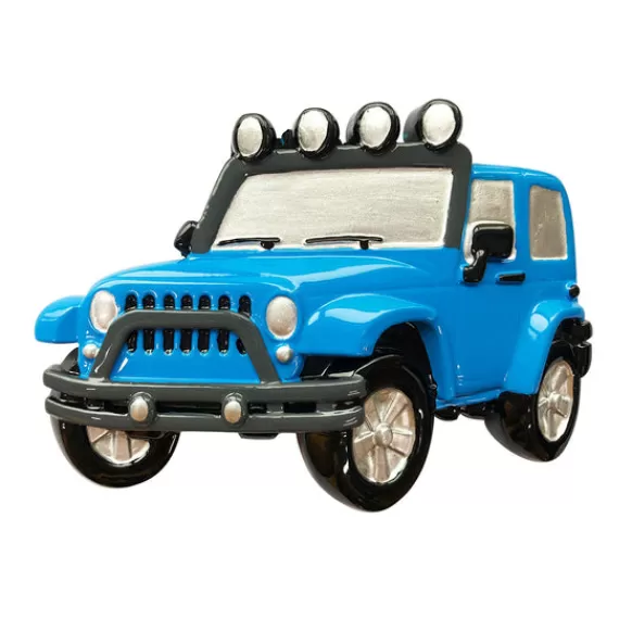 Cheap Personalized Blue Jeep Ornament New Drivers