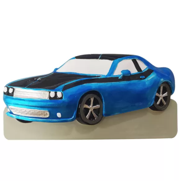 Cheap Personalized Blue Muscle Car Ornament New Drivers