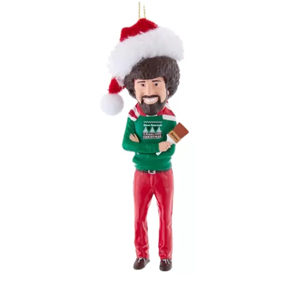 Clearance Personalized Bob Ross® Santa Hat Ornament Licensed Characters