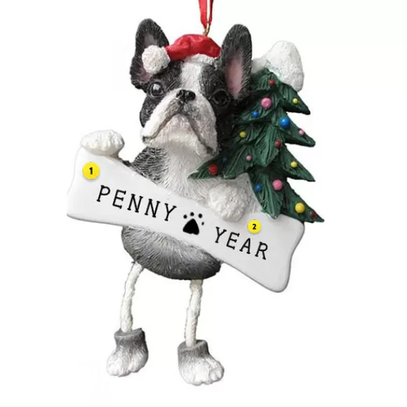 Fashion E & S Imports Personalized Boston Terrier Dog Ornament