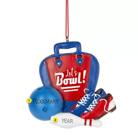 Best Ganz Personalized Bowling "Let's Bowl" Ornament