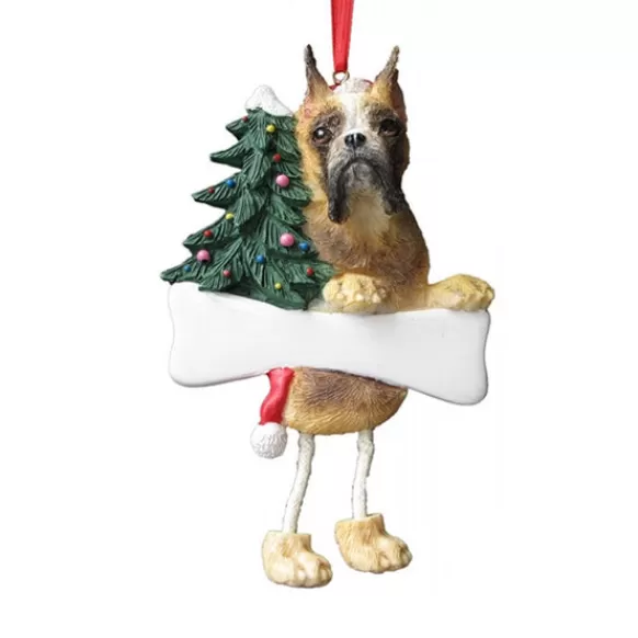 Best E & S Imports Personalized Boxer Dog Ornament Cropped