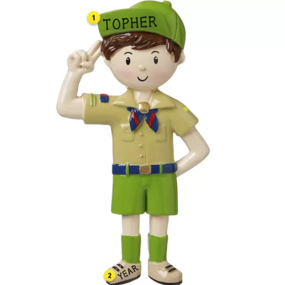 Cheap Personalized Boy Scout Ornament Hobbies & Activities