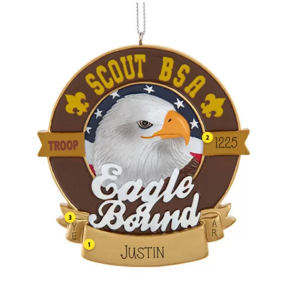 Best Sale Personalized Boy Scouts Of America "Eagle Bound" Ornament Hobbies & Activities