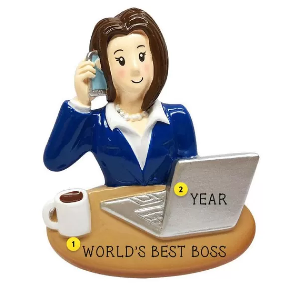 Best PolarX Personalized Business Woman Ornament