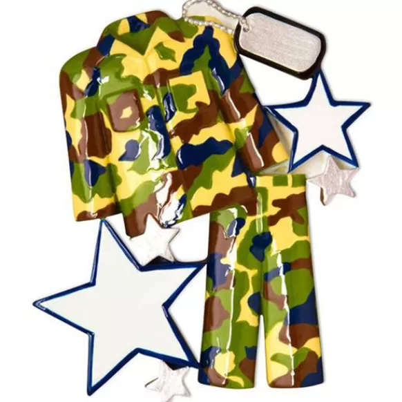 Shop Personalized Camo Fatigues Ornament Military & Patriotic